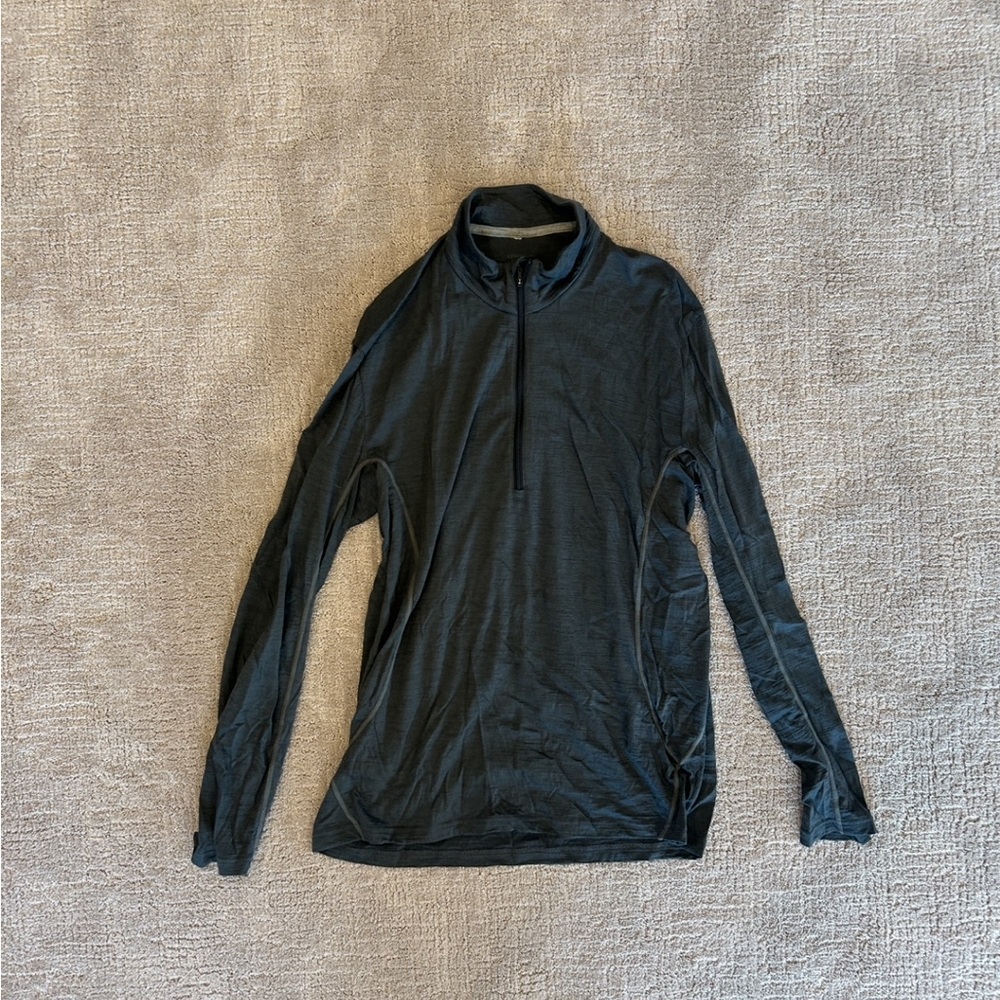 Icebreaker Dark Gray Quarter-Zip Top